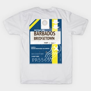 Barbados Bridgetown travel ticket T-Shirt